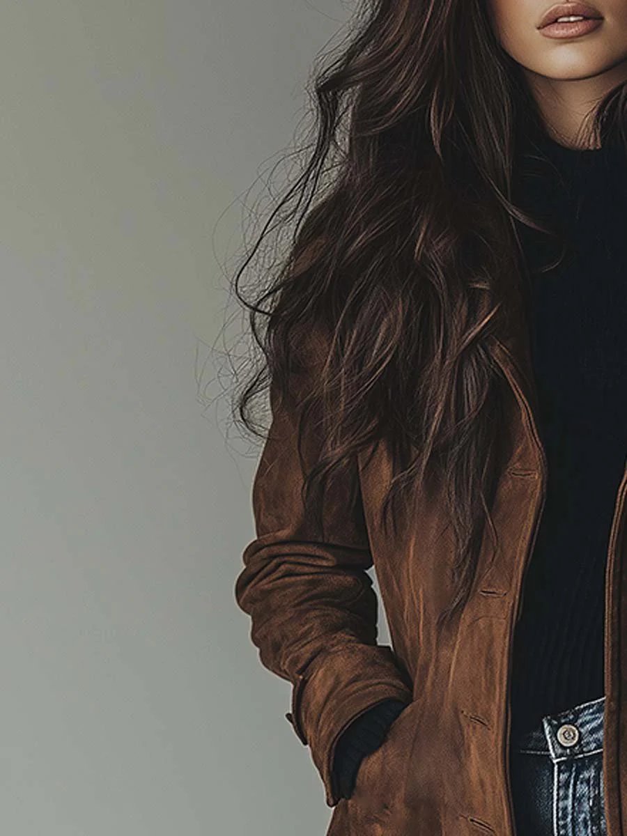 Freya | Women's Longline Double-Breasted Tailored Trench Coat