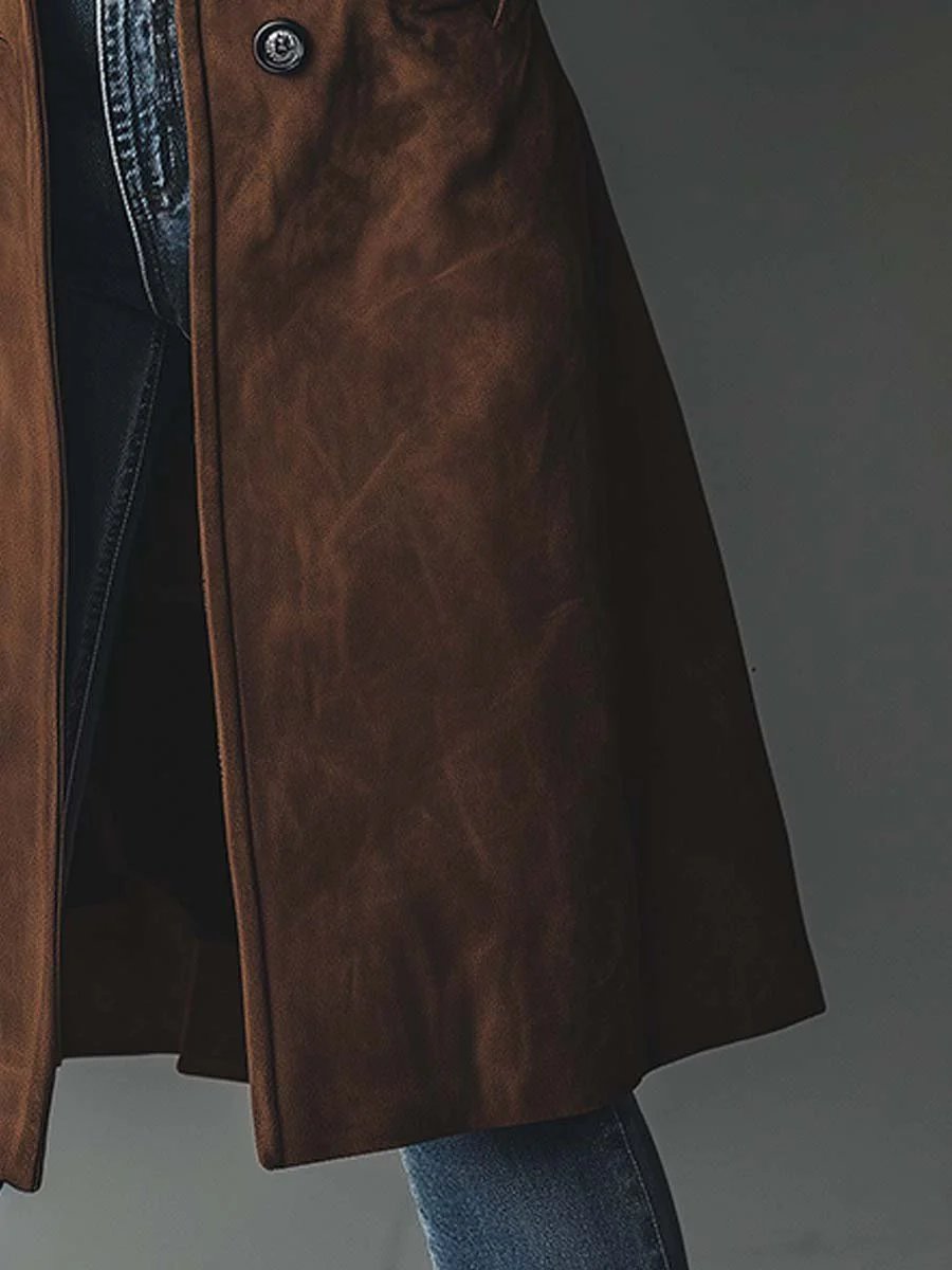 Freya | Women's Longline Double-Breasted Tailored Trench Coat