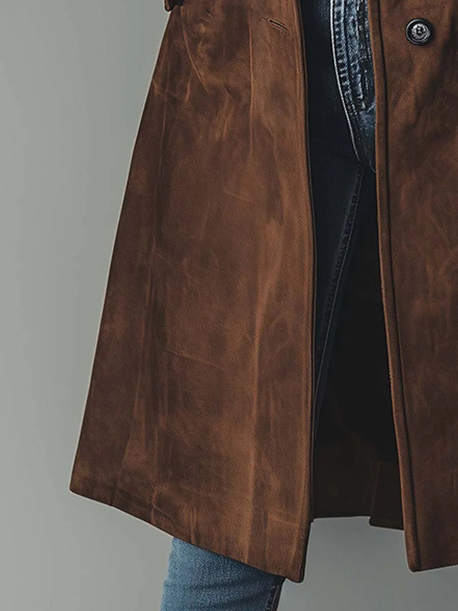 Freya | Women's Longline Double-Breasted Tailored Trench Coat
