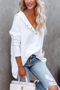 Rosie | Women's Longline Hooded Drawstring Tunic Sweatshirt