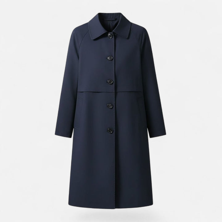 Emily | Women's Mid-Length Wool-Blend Double-Breasted Trench Coat