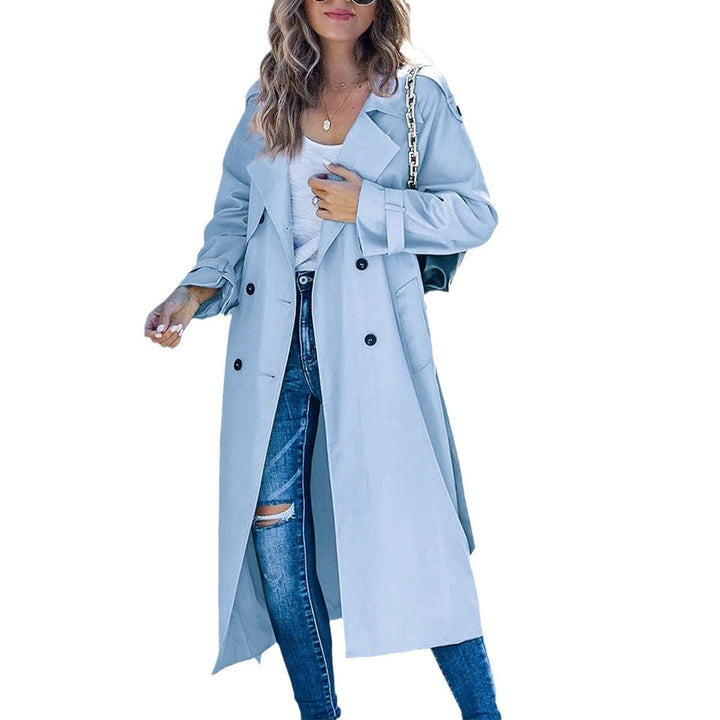 Olivia | Women's Oversized Double-Breasted Belted Longline Trench Coat