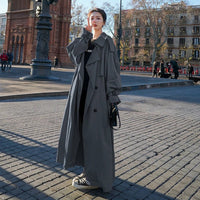 Emily | Women's Oversized Double-Breasted Longline Trench Coat