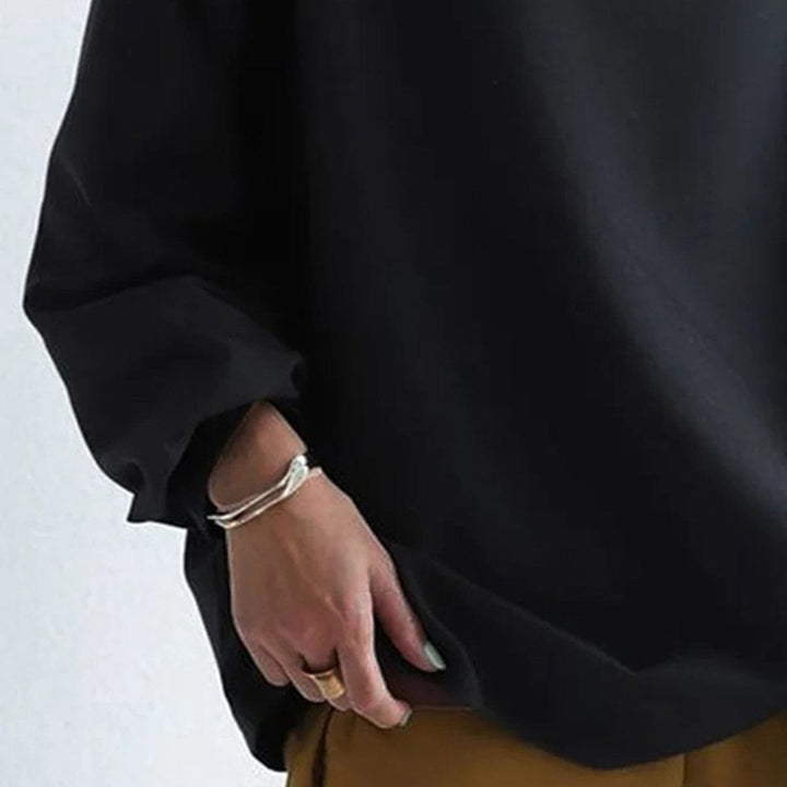 Scarlett | Women's Oversized Mock Neck Knit Sweater Top Long Sleeve