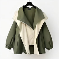 Mia | Women's Oversized Waterproof Windproof Trench Coat Dual-Collar