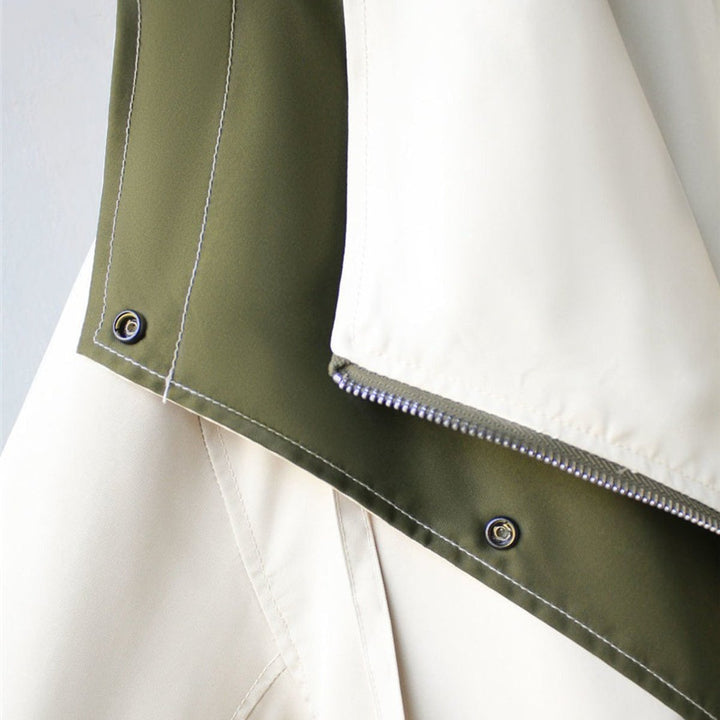 Mia | Women's Oversized Waterproof Windproof Trench Coat Dual-Collar