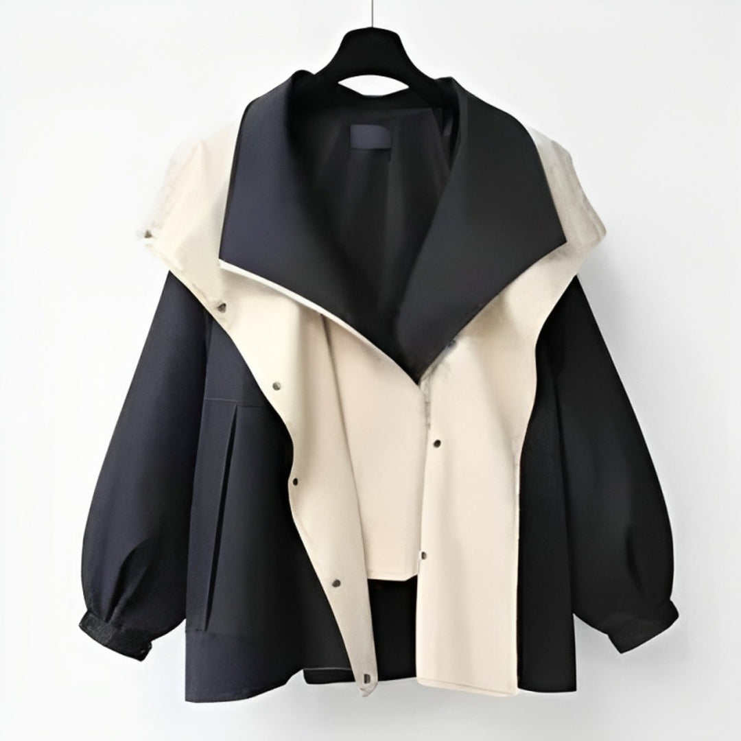 Mia | Women's Oversized Waterproof Windproof Trench Coat Dual-Collar