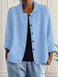 Willow | Women's Relaxed-Fit Collared Button-Front Long-Sleeve Shirt Jacket