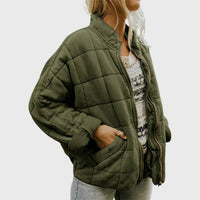 Isla | Women's Relaxed-Fit Diamond Quilted Zip-Up Jacket