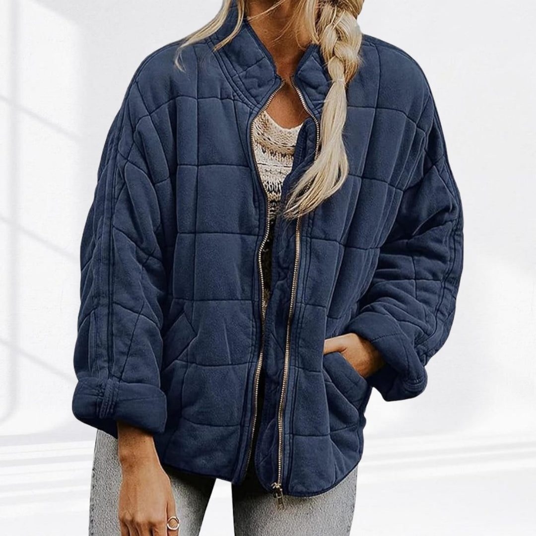 Isla | Women's Relaxed-Fit Diamond Quilted Zip-Up Jacket