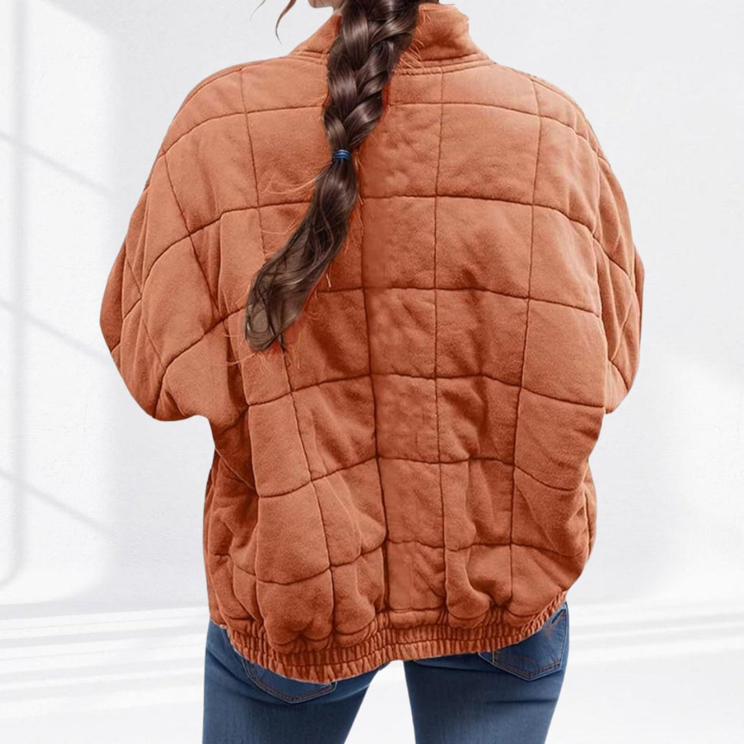 Isla | Women's Relaxed-Fit Diamond Quilted Zip-Up Jacket