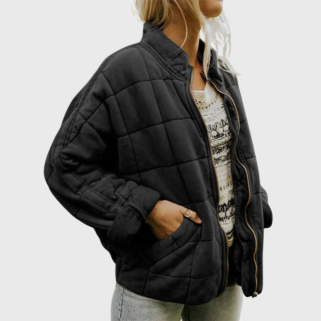 Isla | Women's Relaxed-Fit Diamond Quilted Zip-Up Jacket