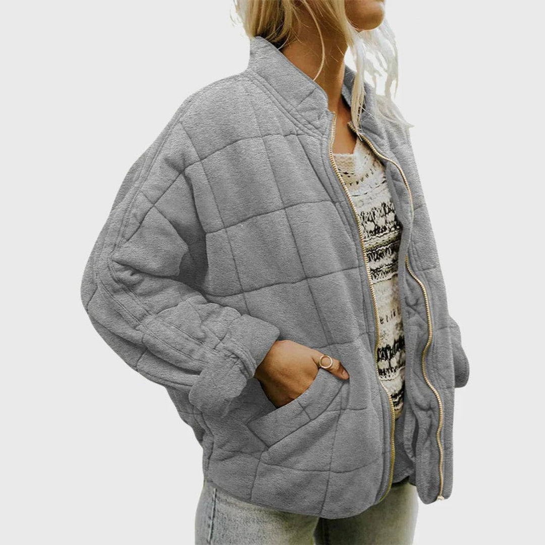 Isla | Women's Relaxed-Fit Diamond Quilted Zip-Up Jacket