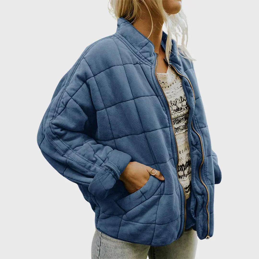 Isla | Women's Relaxed-Fit Diamond Quilted Zip-Up Jacket