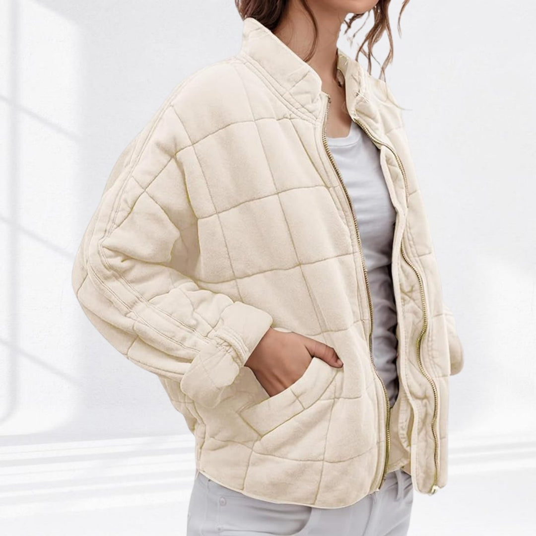 Isla | Women's Relaxed-Fit Diamond Quilted Zip-Up Jacket