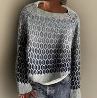 Scarlett | Women's Relaxed-Fit Round-Neck Gradient Knit Sweater