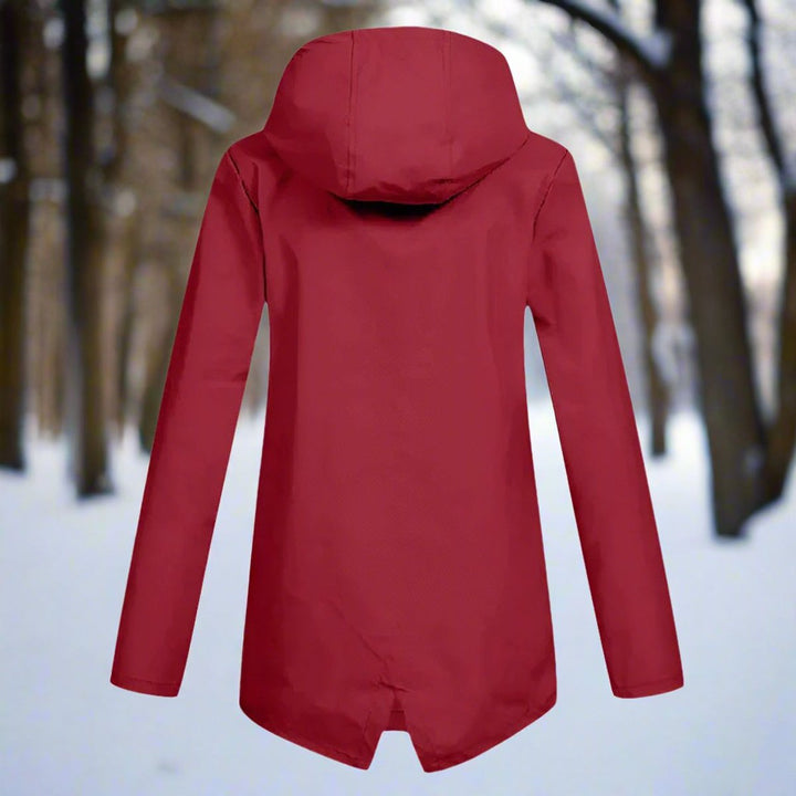 Freya | Women's Waterproof Hooded Rain Jacket Zip-Up Adjustable Cuffs Pockets