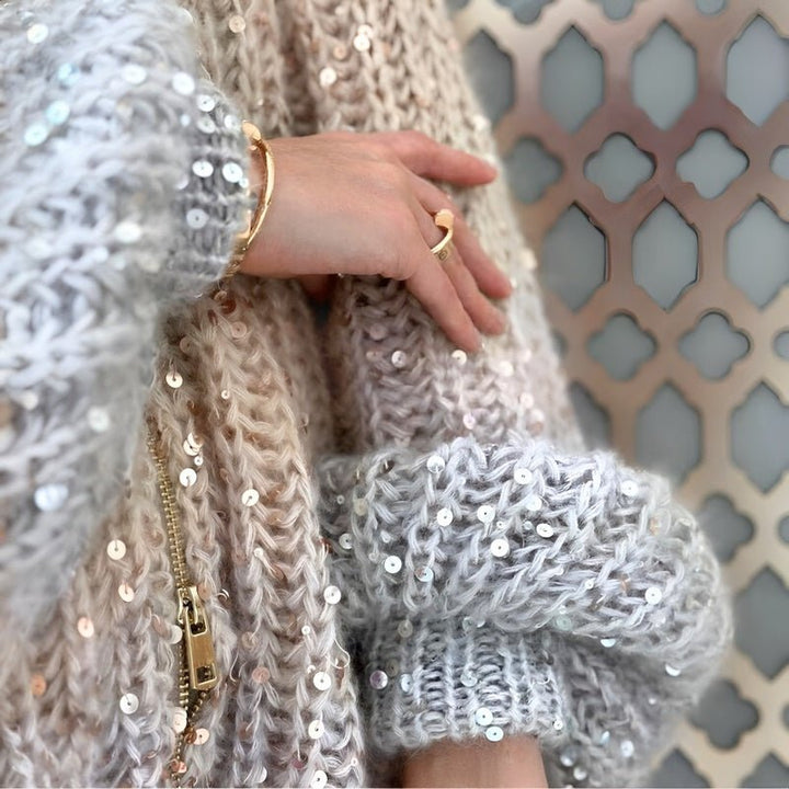 Lilly™ - Glittering Silk Cardigan
